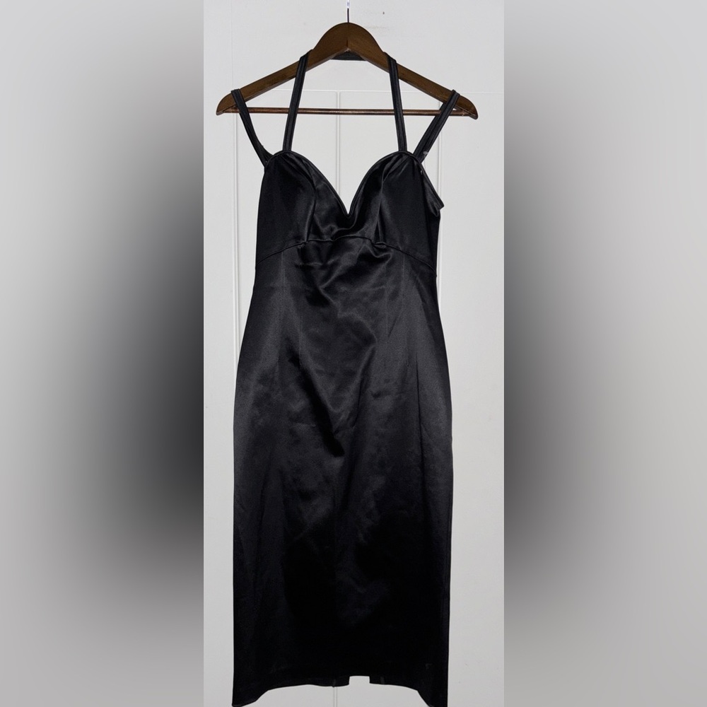Maria‎ Bianca Nero Halter Spaghetti Strap Dress